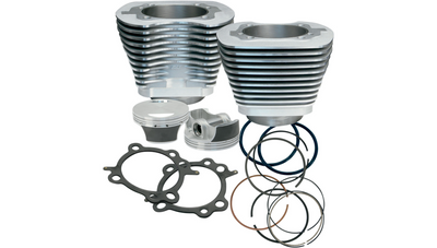 S&S CYCLE Big Bore Cylinder Kit 97" - Twin Cam - Silver