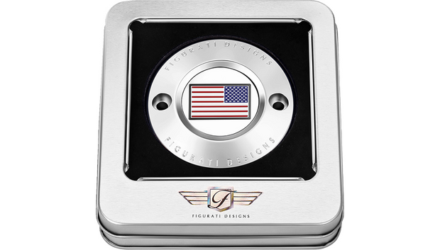 FIGURATI DESIGNS Timing Cover - 2 Hole - American - Stainless Steel