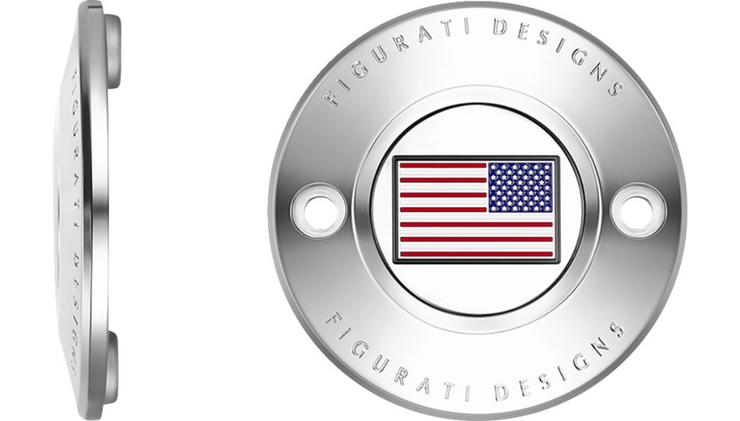 FIGURATI DESIGNS Timing Cover - 2 Hole - American - Stainless Steel