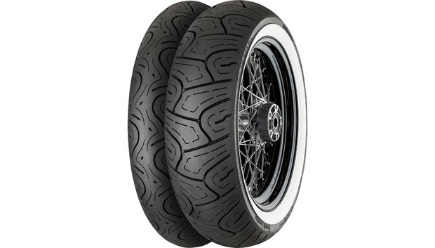 CONTINENTAL ContiLegend Tire — Rear - 130/90-16 - Wide Whitewall - 73H