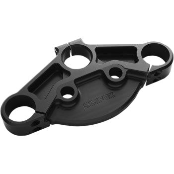 SLYFOX Triple Clamps 49mm Upper Triple Clamp - '14+ FLH - Black Anodized