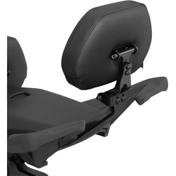 SHOW CHROME Passenger Backrest for Can-Am Ryker - Smooth - Black