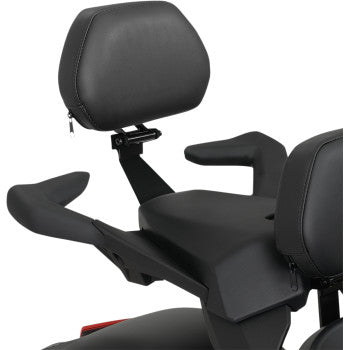SHOW CHROME Passenger Backrest for Can-Am Ryker - Smooth - Black