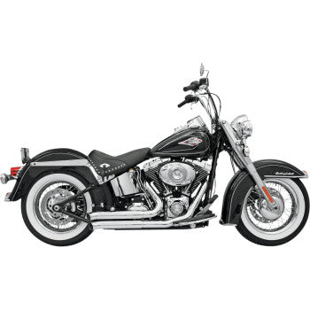 BASSANI XHAUST FireSweep Series Exhaust System - Chrome - Softail