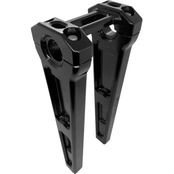 SLYFOX Handlebar Riser Kit Risers - Straight - 10" - Black