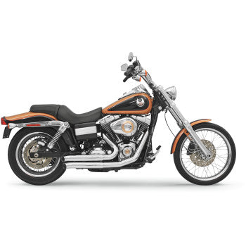 BASSANI XHAUST FireSweep Series Exhaust System - Chrome - FXD