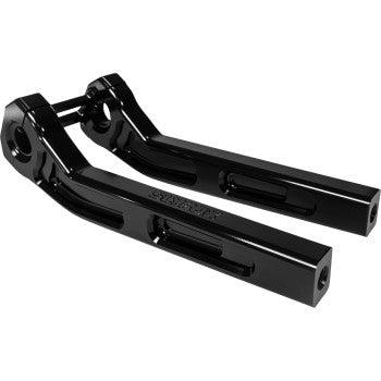 SLYFOX Handlebar Riser Kit Risers - Pullback - 10" - Black