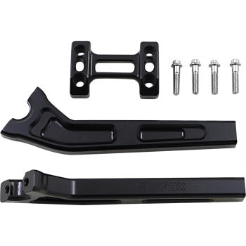 SLYFOX Handlebar Riser Kit Risers - Pullback - 10" - Black