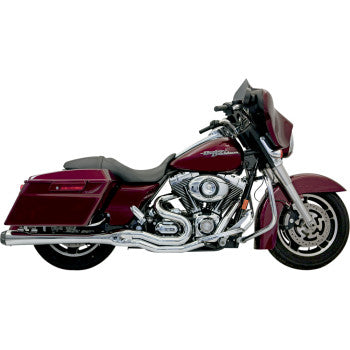 BASSANI XHAUST Road Rage 2:1 B4 Exhaust System - Chrome - Megaphone - '95-'16 FL