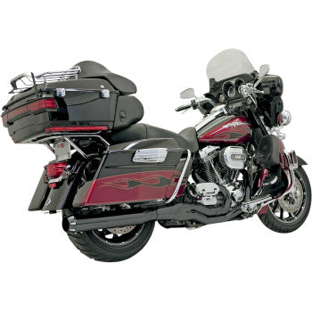 BASSANI XHAUST Road Rage 2:1 B4 Exhaust System - Black - Straight Can - '95-'16 FL