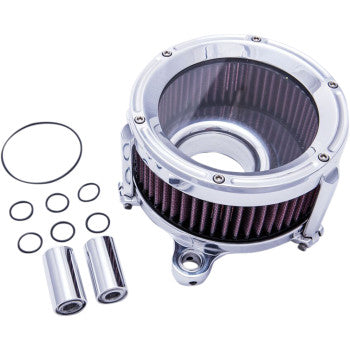 Trask Assault Charge High-Flow Air Cleaner CHROME Harley Davidson 2001-17 Twin Cam