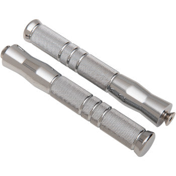 Accutronix Knurled Footpegs - Rigid Mount - Front