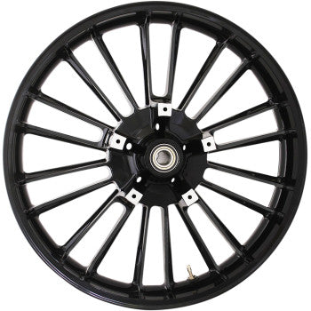 Coastal Moto Front Wheel - Atlantic - Dual Disc/No ABS - Solid Black - 21"x3.50" - '00-'07 FL