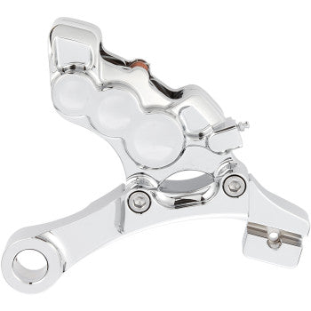 Arlen Ness Tech Six-Piston Differential Bore Caliper 6-Piston Caliper - Rear - Chrome - 11.8"