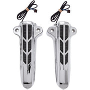 Forkini Lower Leg Covers - Chrome - With LEDs