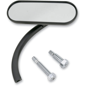 Arlen Ness Oval Mirror - Black - Right