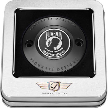 Figurati Designs Timing Cover - 2 Hole - POW MIA - Black