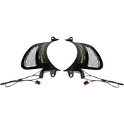 CUSTOM DYNAMICS Genesis 4 Dynamic LED Road Glide Vent Inserts Black w/ Black Mesh