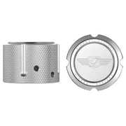 Figurati Designs Front Axle Nut Cover - Stainless Steel - Figurati Designs Logo