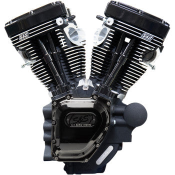 S&S T143 Long Block Engine - Twin Cam - Black