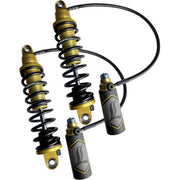 Legend REVO ARC Remote Reservoir Shocks Standard Gold 14" 2009-2013 Harley Davidson Touring