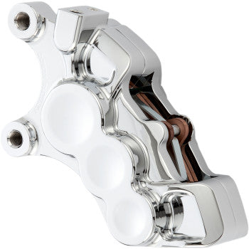 Arlen Ness Tech Six-Piston Differential Bore Caliper 6-Piston Caliper - Front Left - Chrome - 11.8"