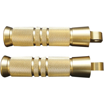 Accutronix Brass Footpegs - Grooved