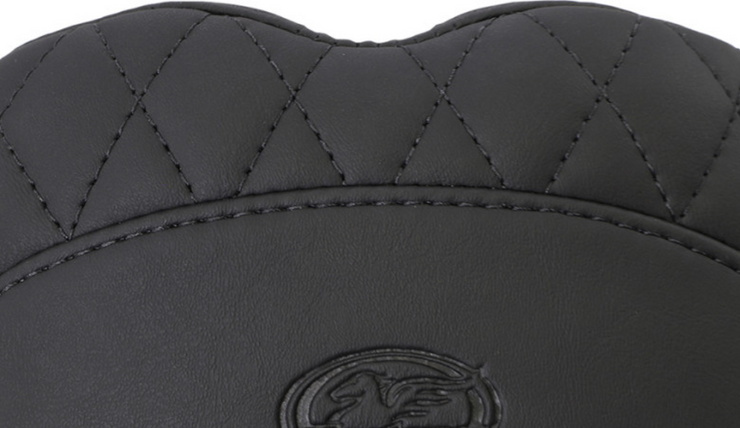 Mustang Tripper™ Fastback Seat - Paul Yaffe Tank Stitched w/Small Diamond Inlays - Black