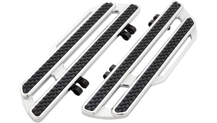 Arlen Ness Method Driver Floorboards - Extended - Chrome