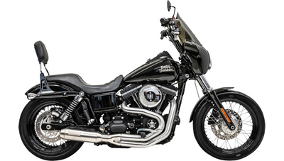 Bassani 2-into-1 Road Rage III Exhaust System with Super Bike Muffler - Stainless Steel - Dyna