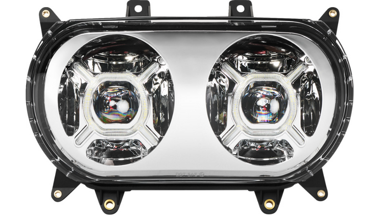 Custom Dynamics ProGLOW™ Double-X LED Roadglide Chrome