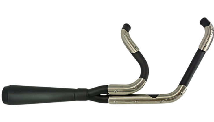 TRASK Assault 2:1 Exhaust System - Black - '91-'05 Dyna