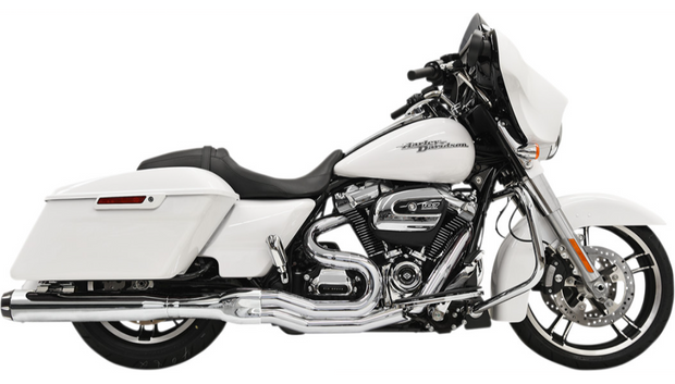 BASSANI XHAUST Road Rage 2:1 B4 Exhaust System - Chrome - Straight Can - '17+ FL