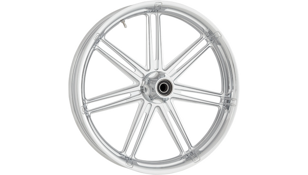 Arlen Ness Front Wheel - 7-Valve - Dual Disc - With ABS - Chrome - 21"x 3.50"