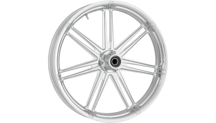 Arlen Ness Front Wheel - 7-Valve - Dual Disc - With ABS - Chrome - 21"x 3.50"