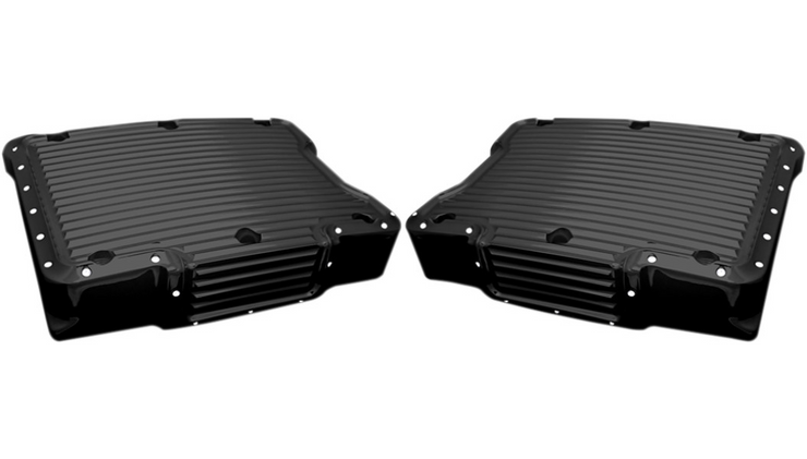 COVINGTONS Rocker Top Covers Rocker Box Cover - Dimpled Black - Twin Cam