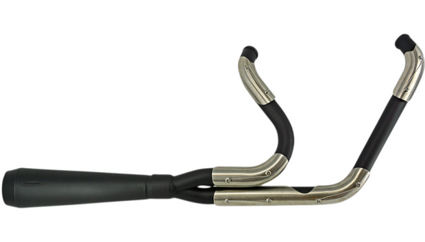 TRASK Assault 2:1 Exhaust System - Black - Straight - Twin Cam