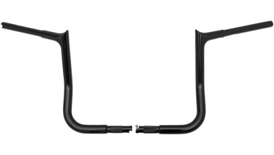 FAT BAGGERS INC. 1-1/4" EZ Install Pointed Top Handlebar - Pointed Top - 12" - Black
