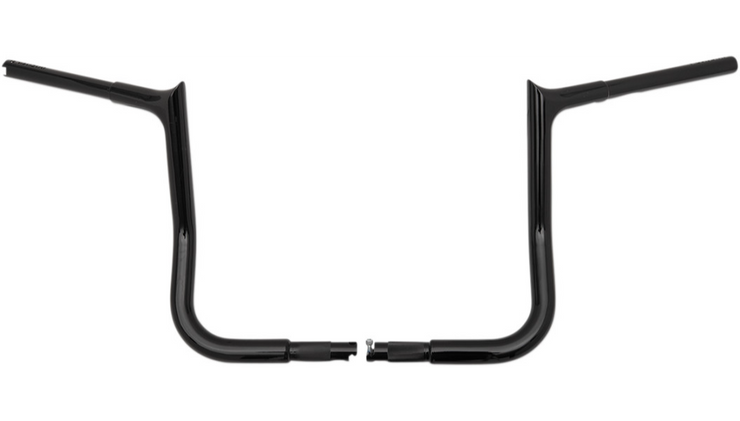 FAT BAGGERS INC. 1-1/4" EZ Install Pointed Top Handlebar - Pointed Top - 12" - Black