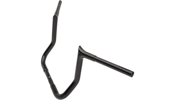 FAT BAGGERS INC. 1-1/4" EZ Install Pointed Top Handlebar - Pointed Top - 12" - Black