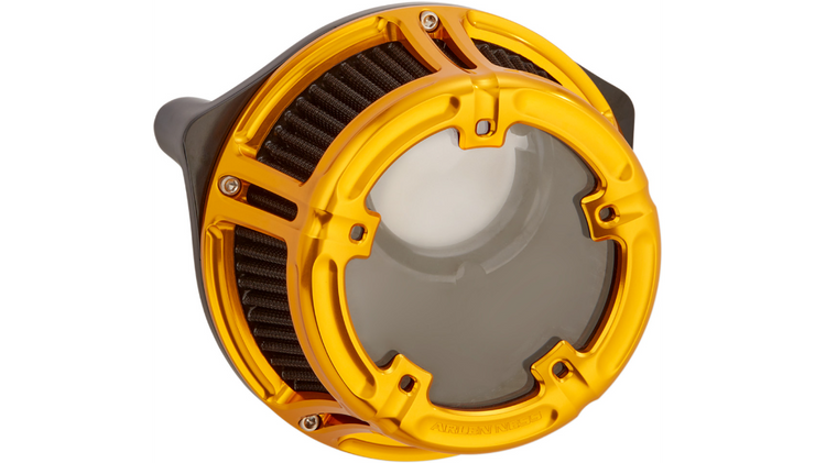 ARLEN NESS Method™ Clear Series Air Cleaner - Gold - Twin Cam