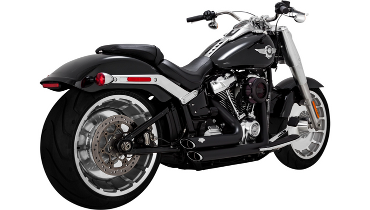 Vance & Hines Shortshots Staggered Exhaust System - Matte black