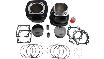 Revolution Performance Cylinder Kit - 131" - Black with Highlighted Fins - Twin Cam