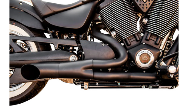 TRASK Hot Rod 2:1 Exhaust System - Black - Victory