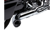 COBRA Turn Out 2-into-1 Exhaust System - Chrome - Twin Cam