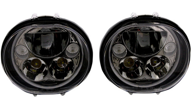 CUSTOM DYNAMICS TruBEAM® LED Headlamps Headlight - 5-3/4" - Black - Roadglide
