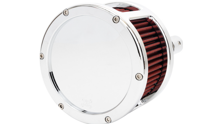 FEULING Race BA Series Air Cleaner Kit - Chrome - Solid Cover - Red - M8