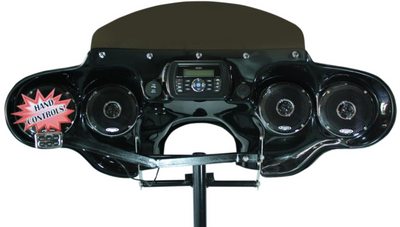 HOPPE INDUSTRIES Quadzilla Fairing with Stereo Receiver Quadzilla Fairing - Handlebar Control - FLSTN