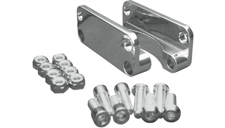 COVINGTONS Front Fender Relocator Lifter - Chrome