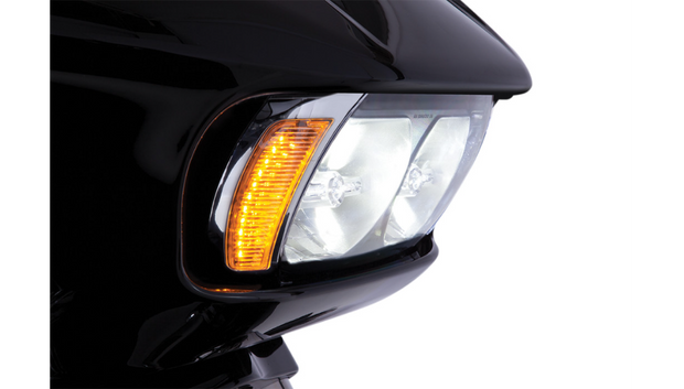 CIRO Fang® Headlight Bezels - Chrome - Roadglide